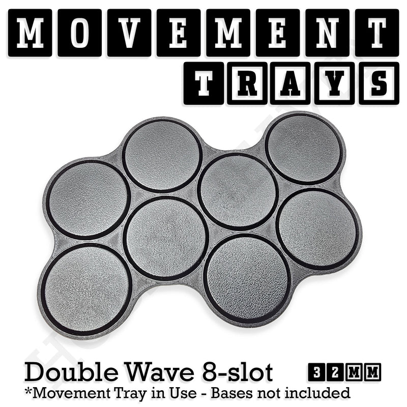 32mm Movement Trays for Tabletop Games | Compatible with Popular Miniatures | Full Range - Only-Games