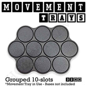 32mm Movement Trays for Tabletop Games | Compatible with Popular Miniatures | Full Range - Only-Games