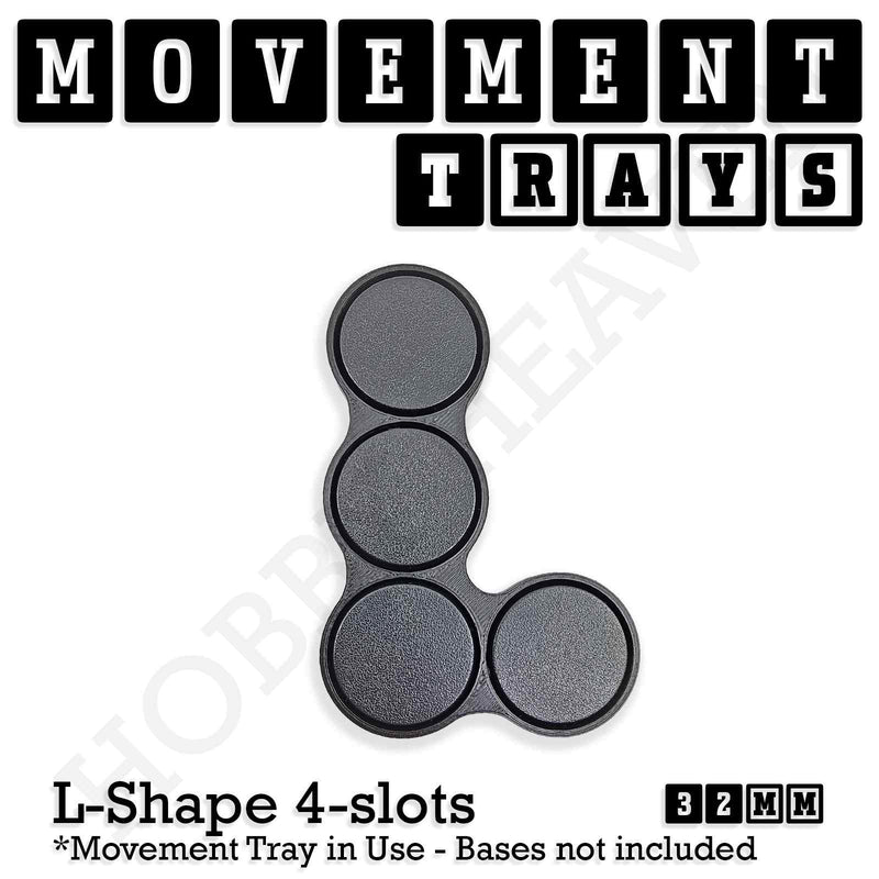32mm Movement Trays for Tabletop Games | Compatible with Popular Miniatures | Full Range - Only-Games