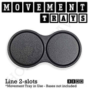 32mm Movement Trays for Tabletop Games | Compatible with Popular Miniatures | Full Range - Only-Games