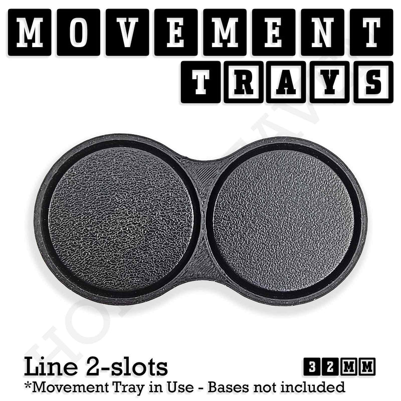 32mm Movement Trays for Tabletop Games | Compatible with Popular Miniatures | Full Range - Only-Games