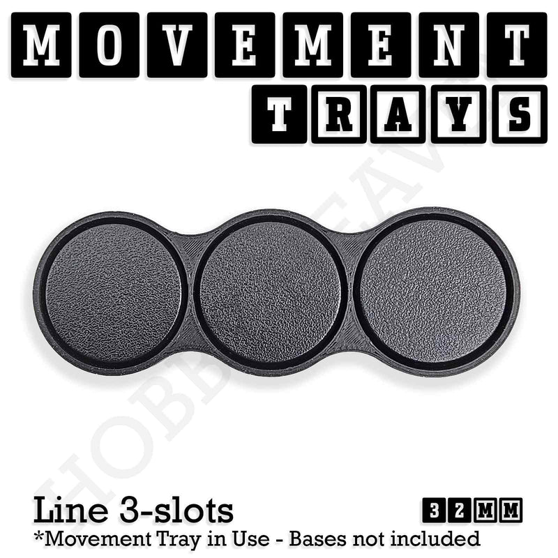 32mm Movement Trays for Tabletop Games | Compatible with Popular Miniatures | Full Range - Only-Games