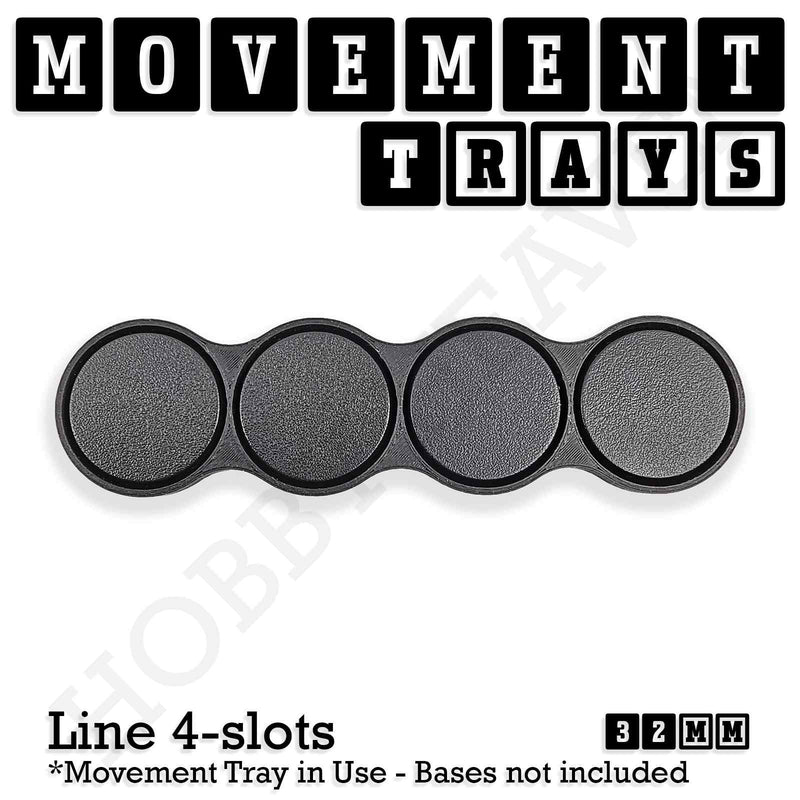 32mm Movement Trays for Tabletop Games | Compatible with Popular Miniatures | Full Range - Only-Games