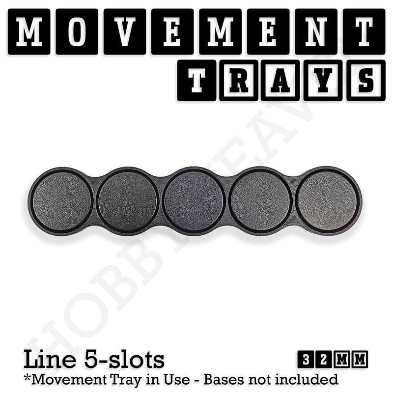 32mm Movement Trays for Tabletop Games | Compatible with Popular Miniatures | Full Range - Only-Games