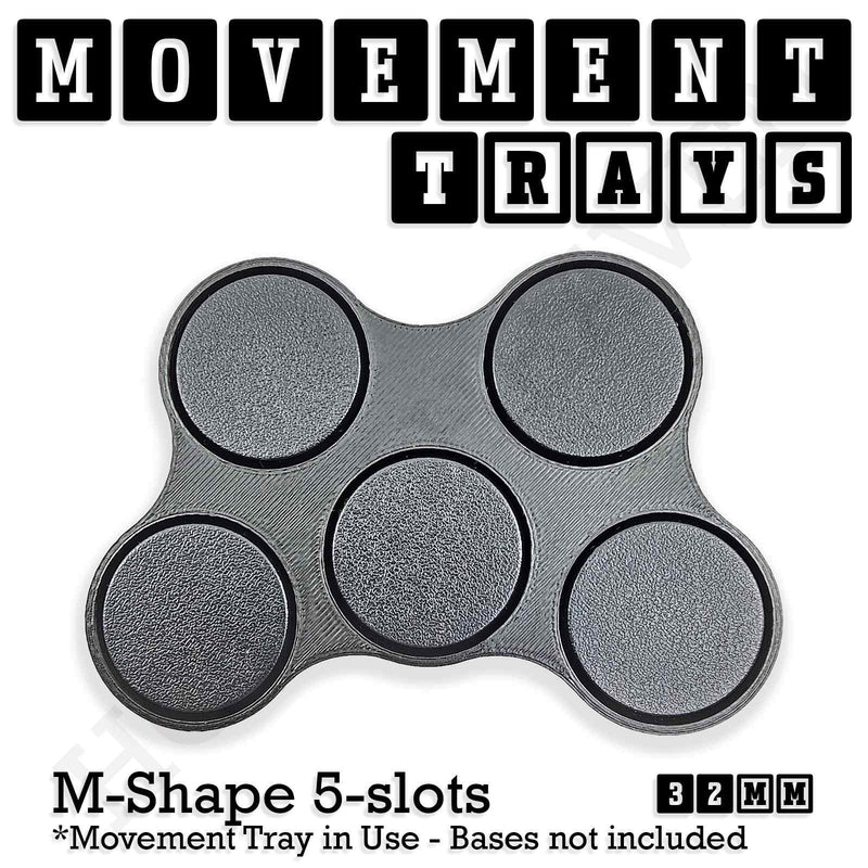32mm Movement Trays for Tabletop Games | Compatible with Popular Miniatures | Full Range - Only-Games