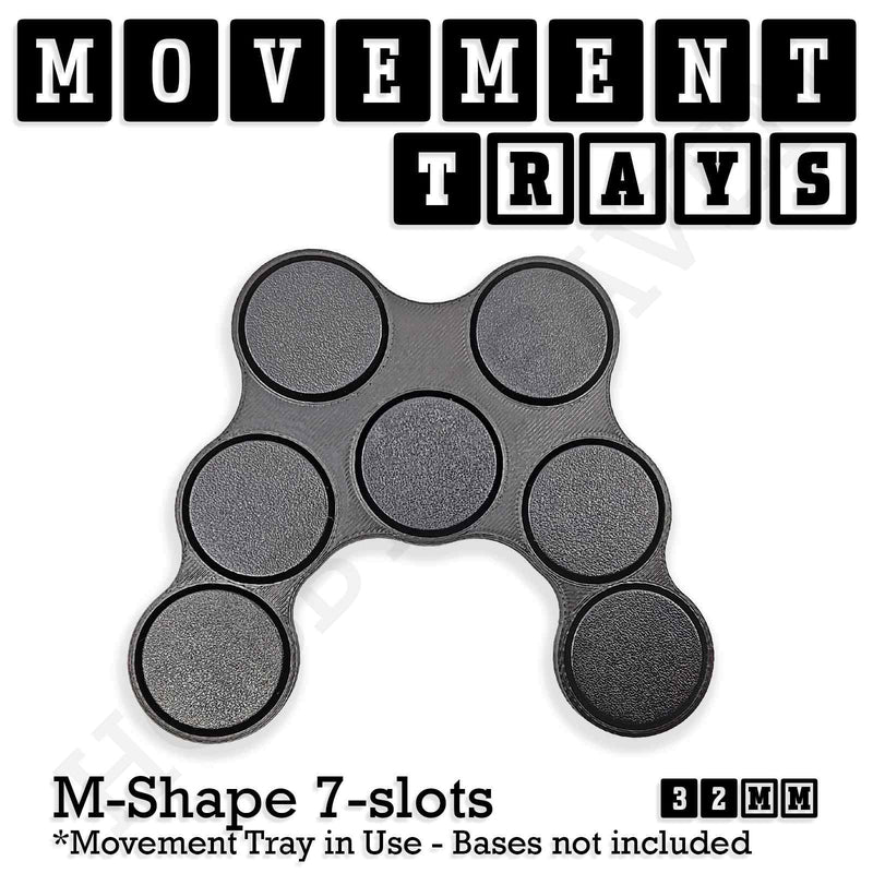 32mm Movement Trays for Tabletop Games | Compatible with Popular Miniatures | Full Range - Only-Games