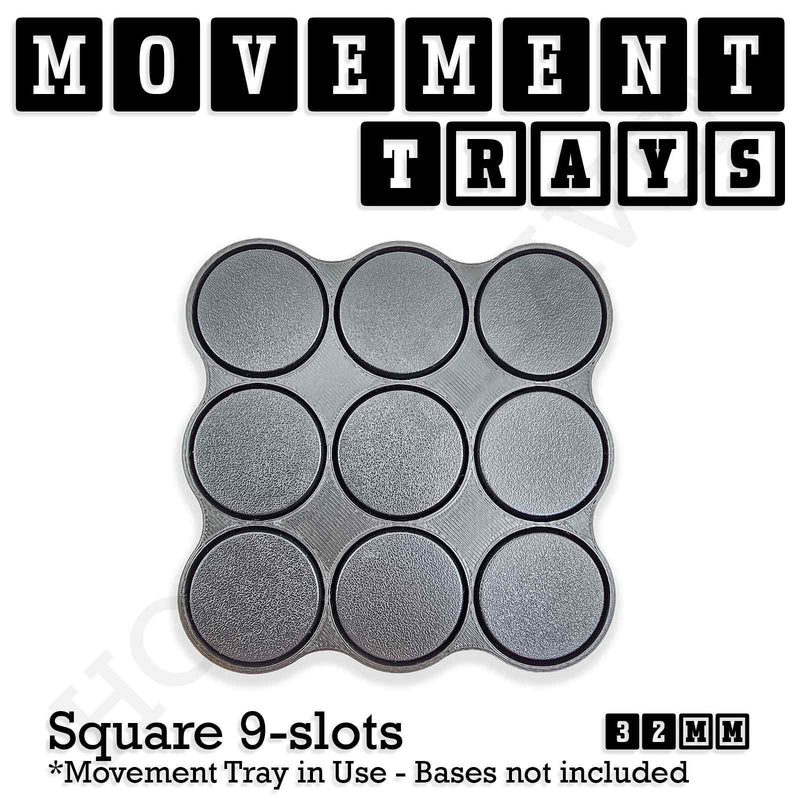 32mm Movement Trays for Tabletop Games | Compatible with Popular Miniatures | Full Range - Only-Games