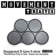 32mm Movement Trays for Tabletop Games | Compatible with Popular Miniatures | Full Range - Only-Games