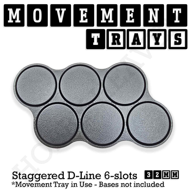 32mm Movement Trays for Tabletop Games | Compatible with Popular Miniatures | Full Range - Only-Games