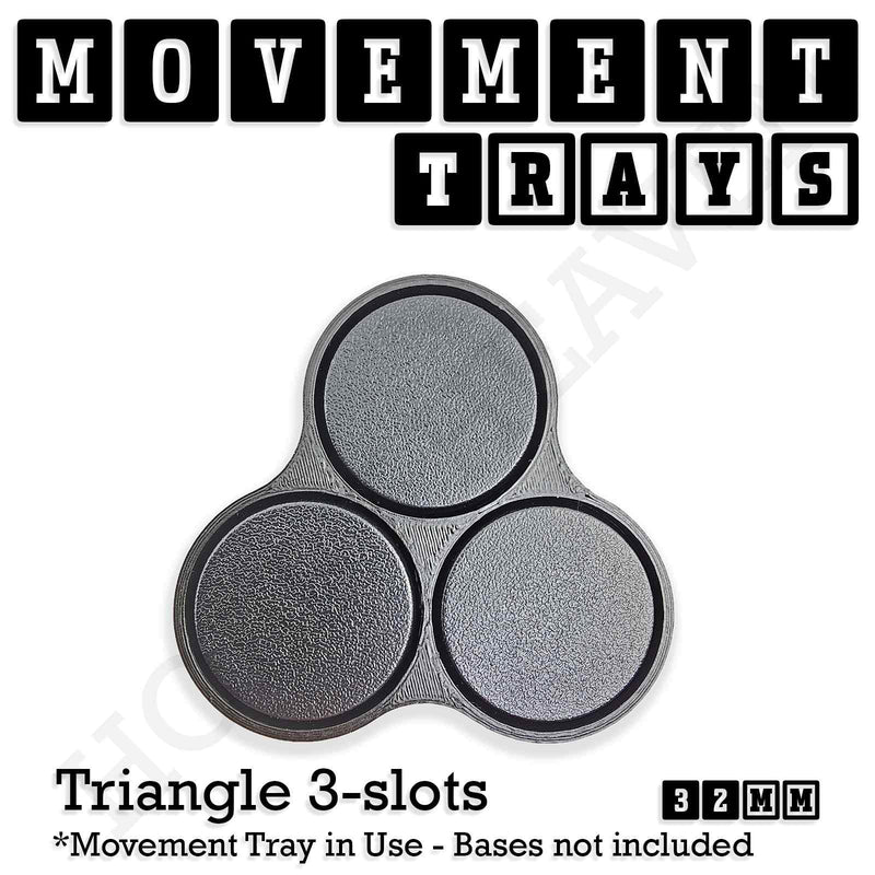 32mm Movement Trays for Tabletop Games | Compatible with Popular Miniatures | Full Range - Only-Games