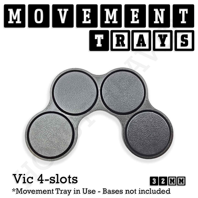 32mm Movement Trays for Tabletop Games | Compatible with Popular Miniatures | Full Range - Only-Games