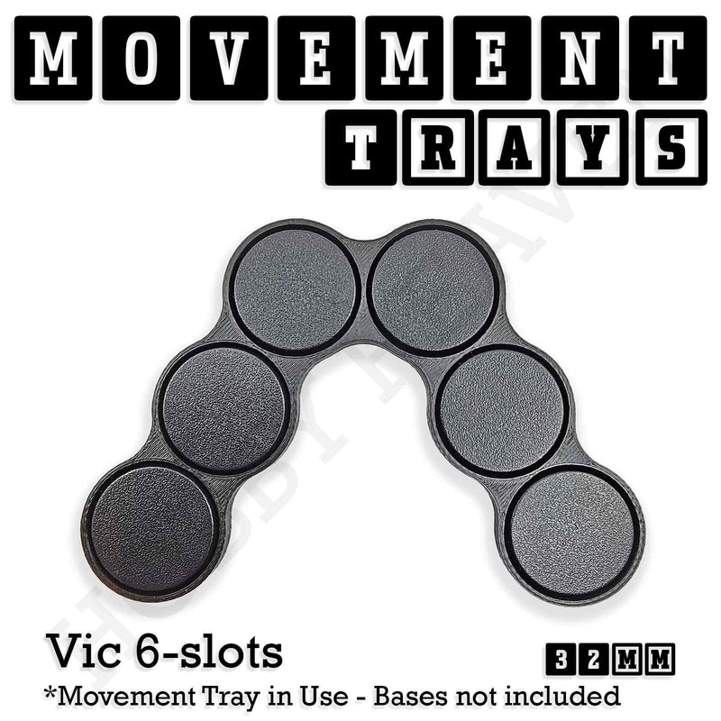 32mm Movement Trays for Tabletop Games | Compatible with Popular Miniatures | Full Range - Only-Games