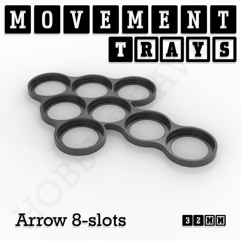 32mm Movement Trays for Tabletop Games | Compatible with Popular Miniatures | Full Range - Only-Games