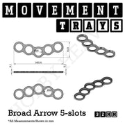 32mm Movement Trays for Tabletop Games | Compatible with Popular Miniatures | Full Range - Only-Games