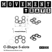 32mm Movement Trays for Tabletop Games | Compatible with Popular Miniatures | Full Range - Only-Games