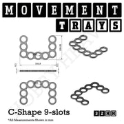 32mm Movement Trays for Tabletop Games | Compatible with Popular Miniatures | Full Range - Only-Games