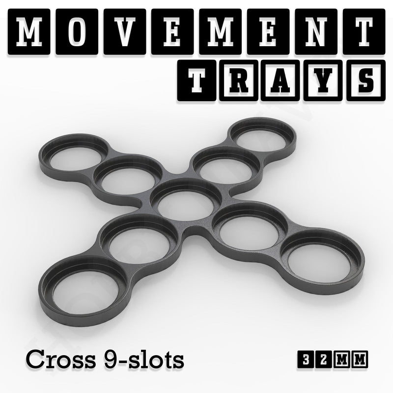 32mm Movement Trays for Tabletop Games | Compatible with Popular Miniatures | Full Range - Only-Games