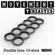 32mm Movement Trays for Tabletop Games | Compatible with Popular Miniatures | Full Range - Only-Games