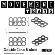 32mm Movement Trays for Tabletop Games | Compatible with Popular Miniatures | Full Range - Only-Games