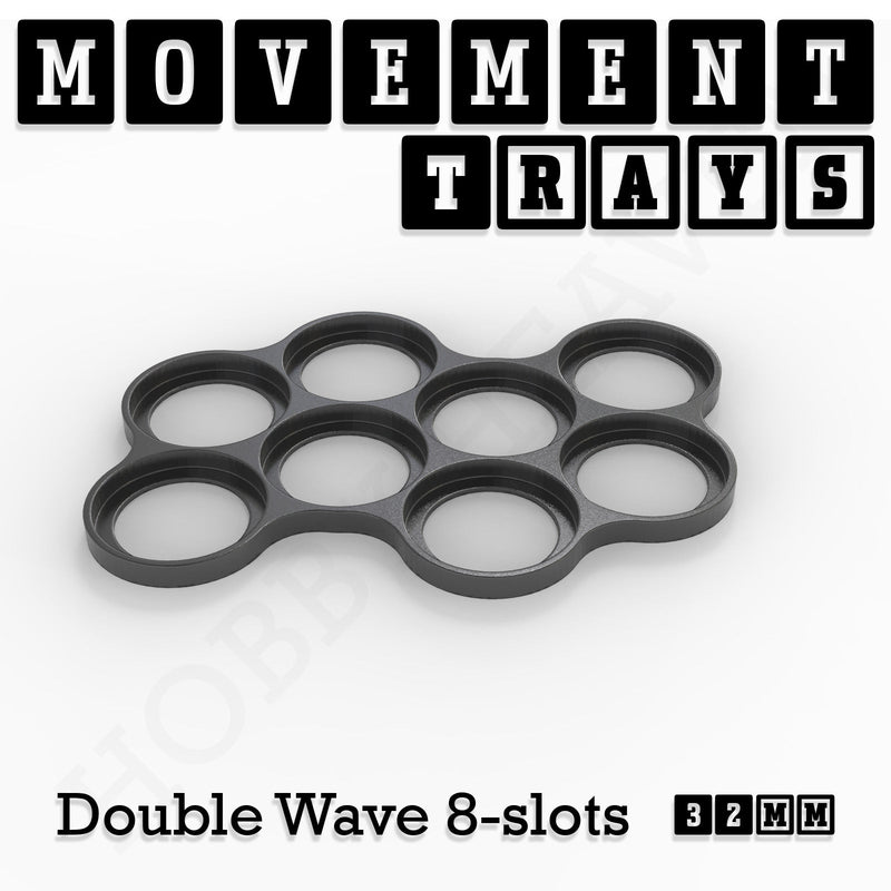 32mm Movement Trays for Tabletop Games | Compatible with Popular Miniatures | Full Range - Only-Games