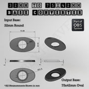 Round To Oval Bases Size Converters 3d Print Full Range - Only-Games