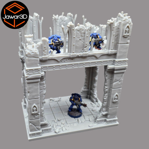 Ruined Empire 2 Floors #5 - 28mm Wargaming Scatter Terrain Scenery Miniature - Only-Games