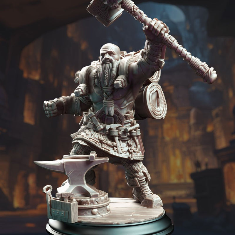 Dwarven Battle Blacksmith - Lochren Ishtrak Hammerfist - Only-Games