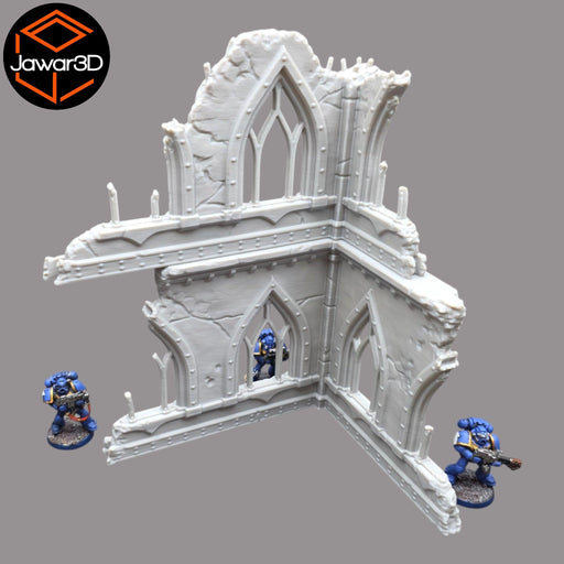 Ruined Empire 2 Floors #9 - 28mm Wargaming Scatter Terrain Scenery Miniature - Only-Games
