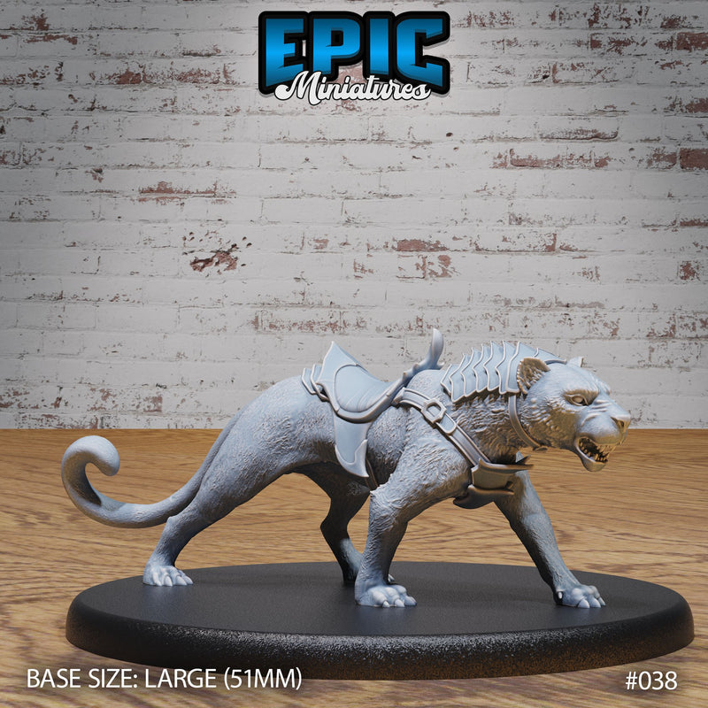 Dark Elf Panther Mount Rider Set - Only-Games