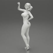 Sexy woman standing and posing in lingerie - Only-Games