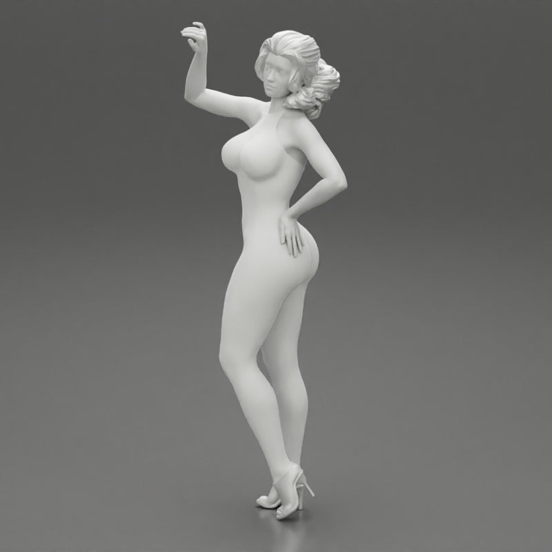 Sexy woman standing and posing in lingerie - Only-Games