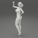 Sexy woman standing and posing in lingerie - Only-Games