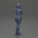 pretty girl with short hair posing in a sweater - Only-Games