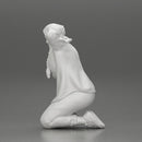 Chola Girl in open shirt sitting putting his hands behind head about to be arrested - Only-Games