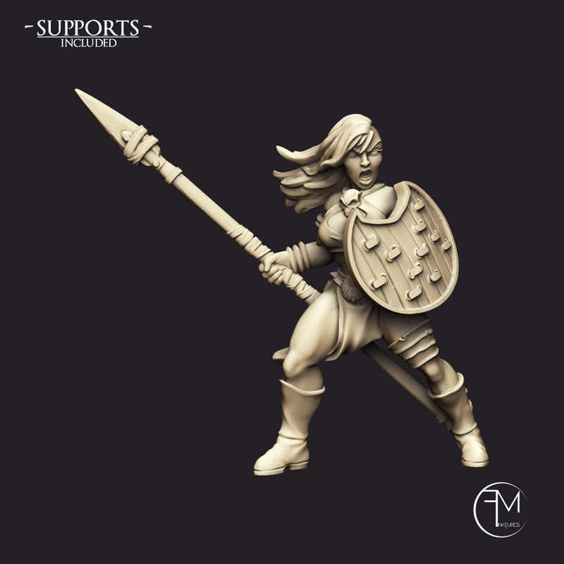 Amazon Spearmasters - 3 Units (AMAZONS! Kickstarter) - Only-Games