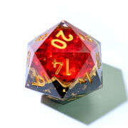 Crimson Abyss | 33mm D20 | Oversized Geode Dice - Only-Games