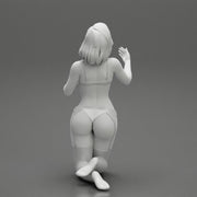 Sexy girl in bikini lingerie sitting on her knees - Only-Games