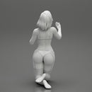 Sexy girl in bikini lingerie sitting on her knees - Only-Games