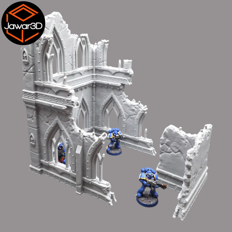 Ruined Empire 2 Floors #22 - 28mm Wargaming Scatter Terrain Scenery Tabletop - Only-Games