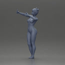 Naked woman taking a selfie with her phone on the beach - Only-Games