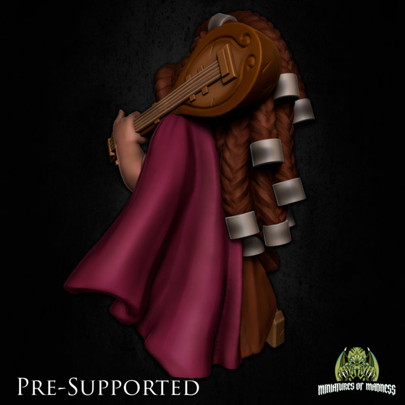 Mevina Steelfall  [PRE-SUPPORTED] Female Dwarf Bard - Only-Games