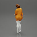 Sexy Girl standing in open long shirt and bra - Only-Games