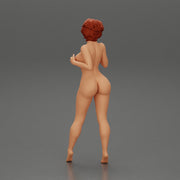 Naked girl in posing in short hair - Only-Games