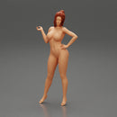 Naked girl standing and put hand on hip - Only-Games