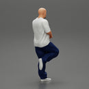 gangster standing in one leg leaning against car - Only-Games