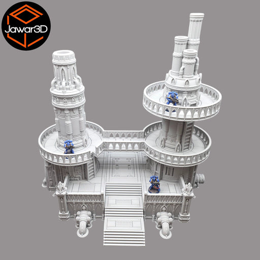 Steel Refinery Assembly #1 - 28mm Wargaming Scatter Terrain Scenery Tabletop - Only-Games