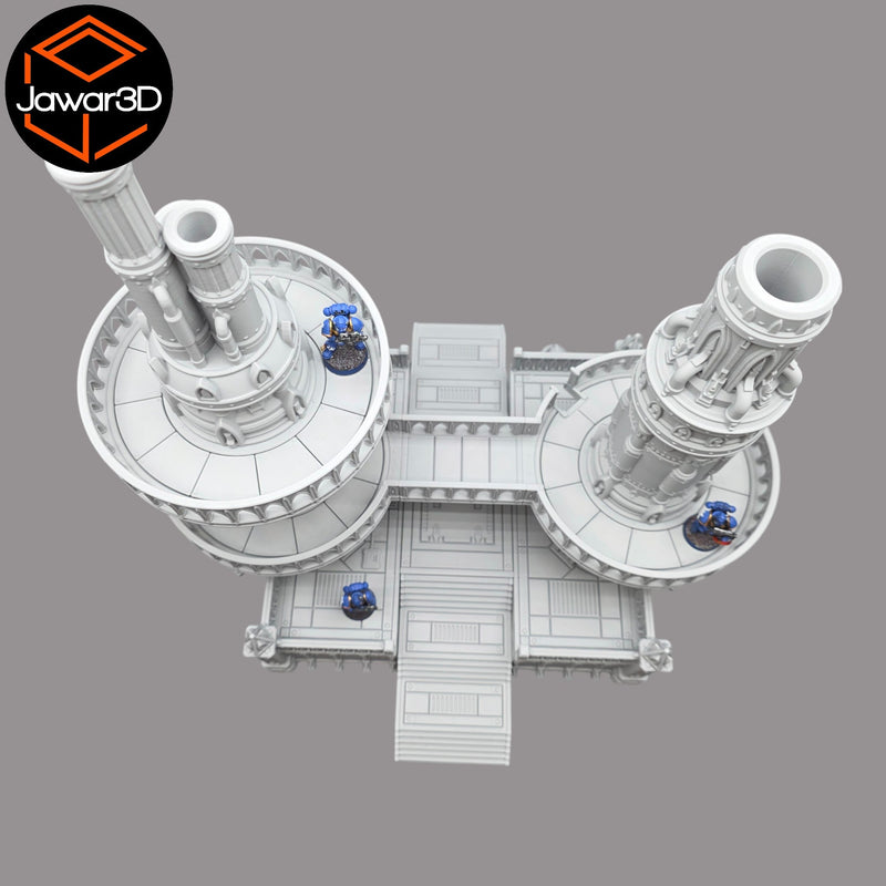Steel Refinery Assembly #1 - 28mm Wargaming Scatter Terrain Scenery Tabletop - Only-Games