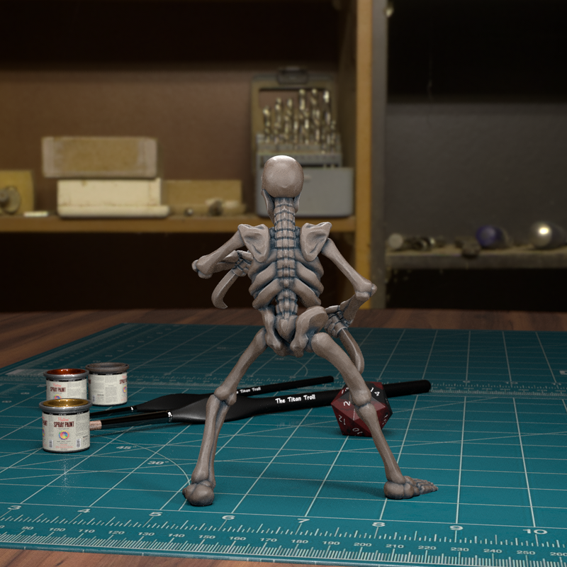 Skeleton 01 - TytanTroll Miniatures - DnD - Fantasy - Only-Games