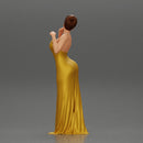 Fashion girl in a wedding dress robe posing - Only-Games