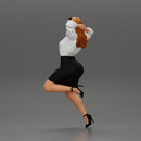 Sexy Secretary posing With Kneeling On An Office Chair - Only-Games